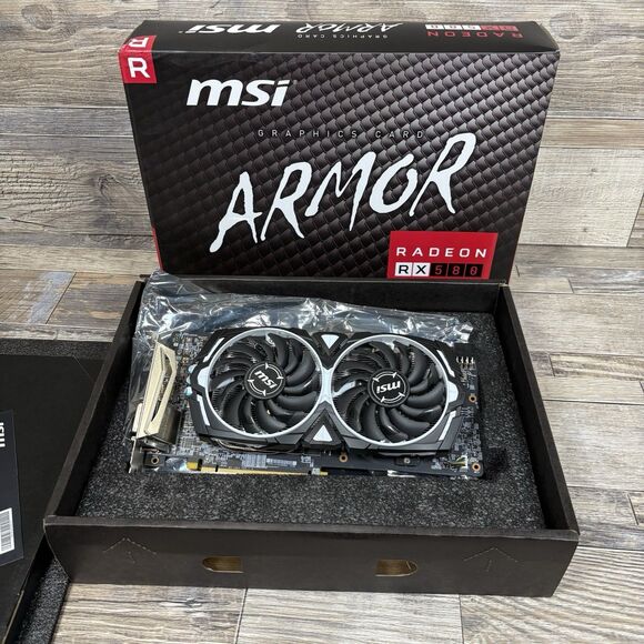 MSI Radeon RX 580 8GB GDDR5 Graphics Card (RX580ARMOR8GOC) - Picture 1 of 15